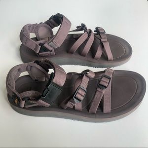 Purple Teva sandals